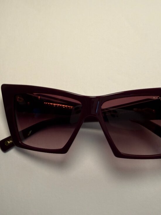 MARC JACOBS BEJEWELED CAT EYE SUNGLASSES IN PURPLE main image 9